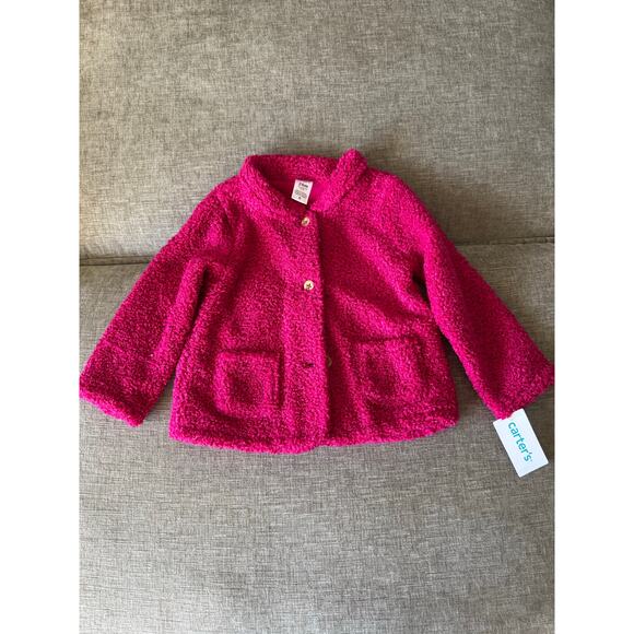 NWT Carters Toddler Baby Girl Pink Jacket 24 Months New with Tags - Picture 1 of 2